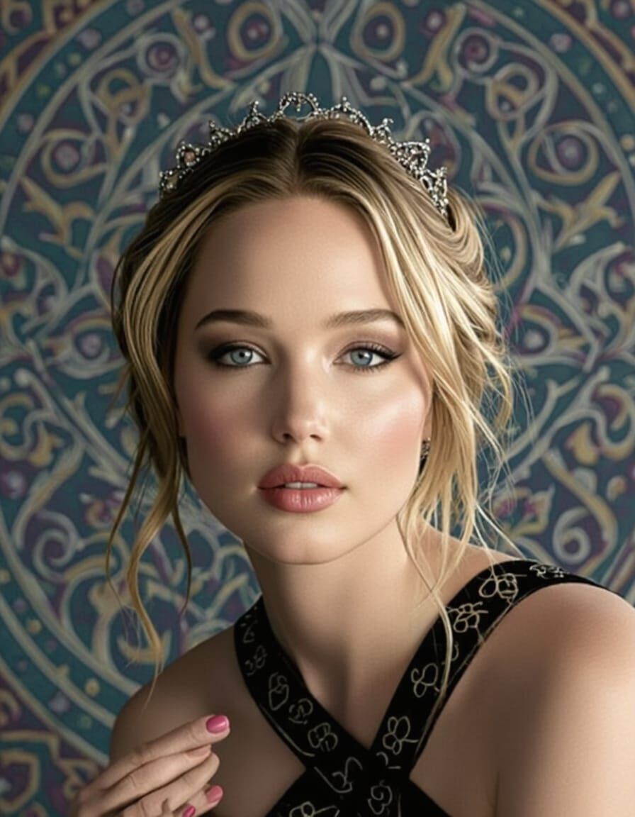  Jennifer Lawrence, a stunning figure