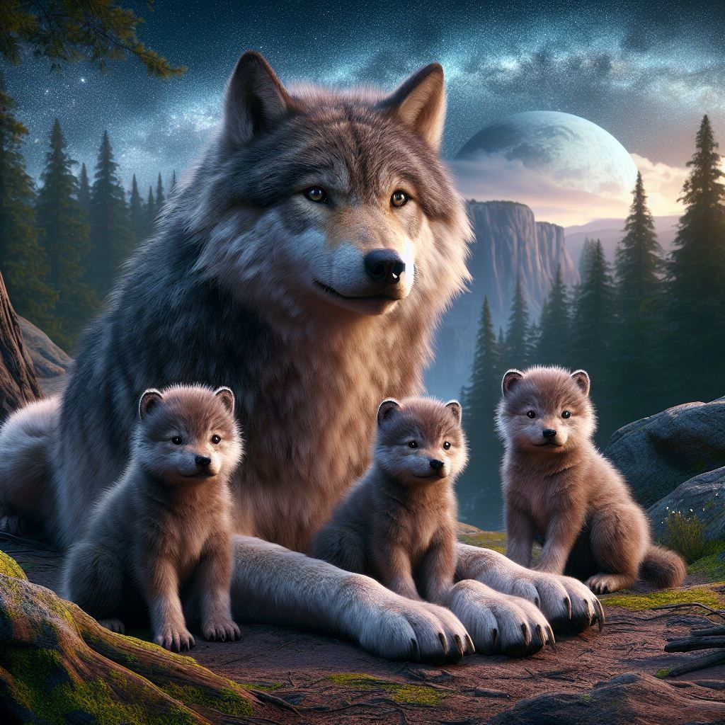 Wolfs - AI Generated Artwork - NightCafe Creator