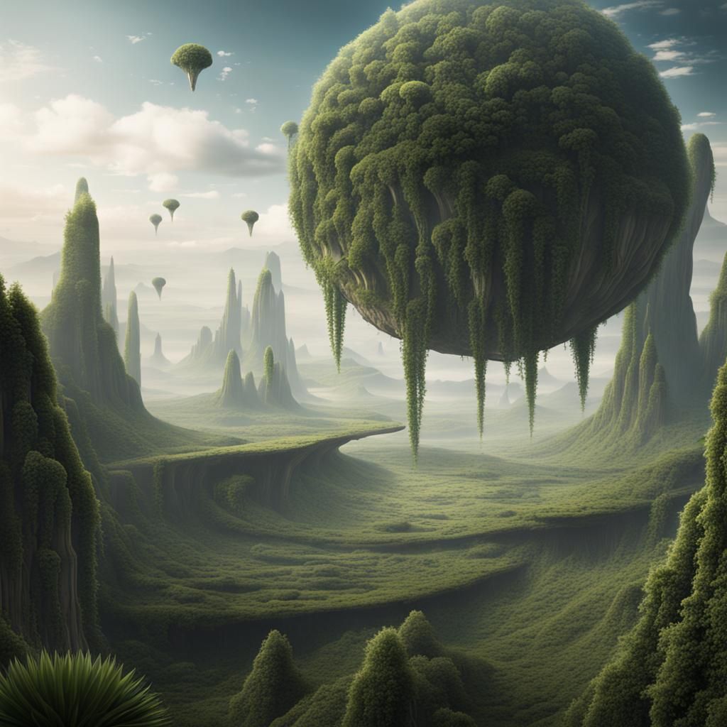 An otherworldly landscape with plants that defy gravity and can predict ...