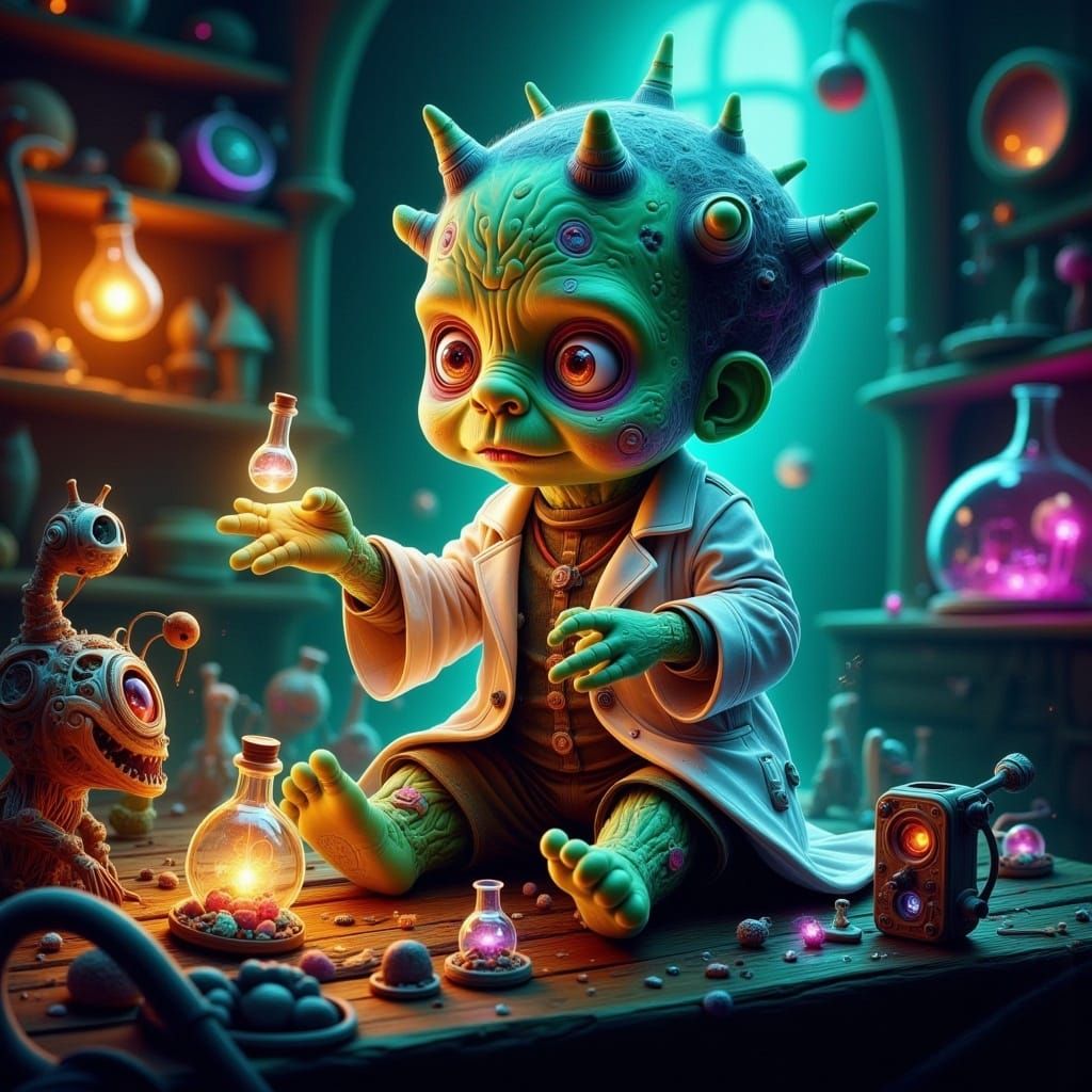 Supposed to be Baby Frankenstein, but looks more like a Litt...