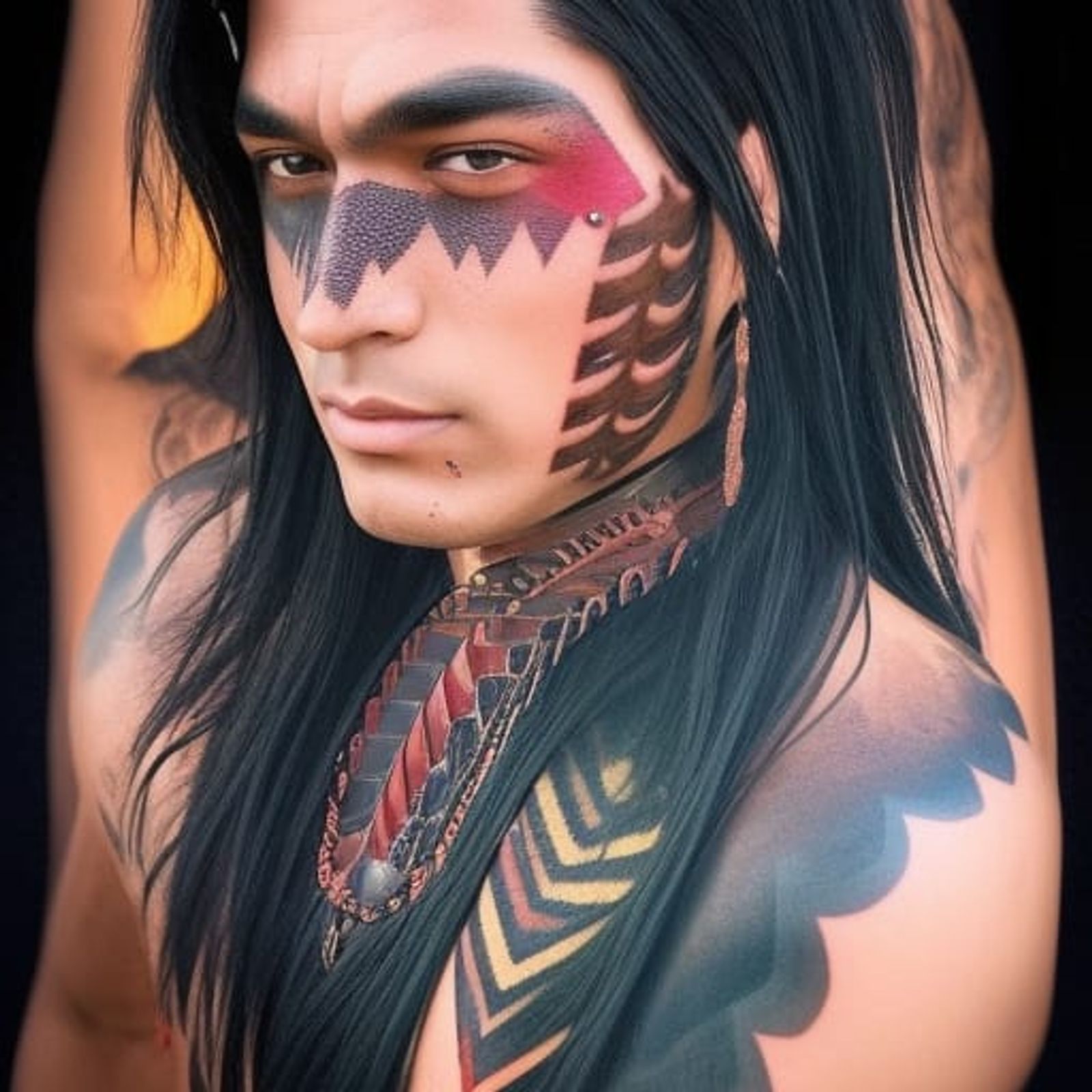 native american face paint meanings