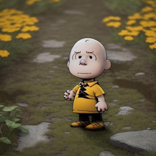 Charlie Brown, intricately detailed 8K resolution HDR 3DEXCITE detailed ...