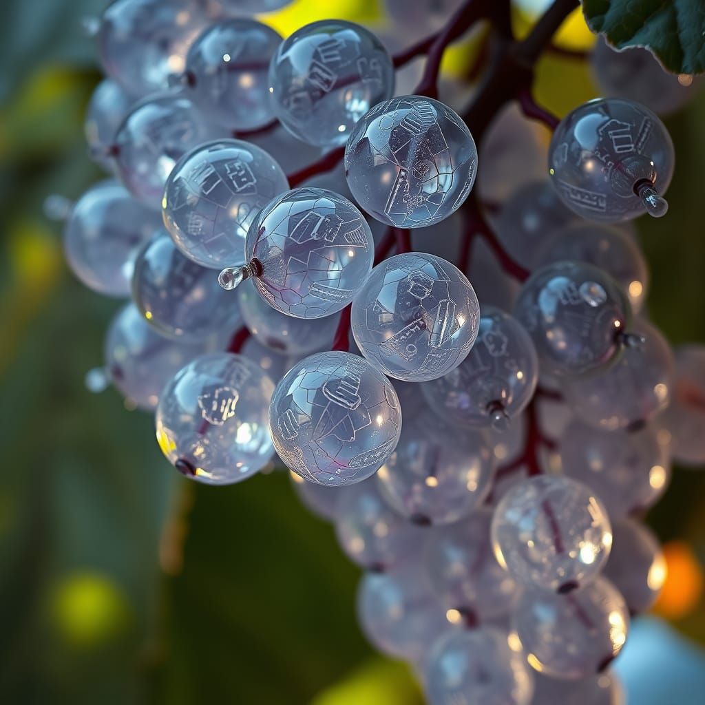 grapes made of glass  by @Creative Energy Labs