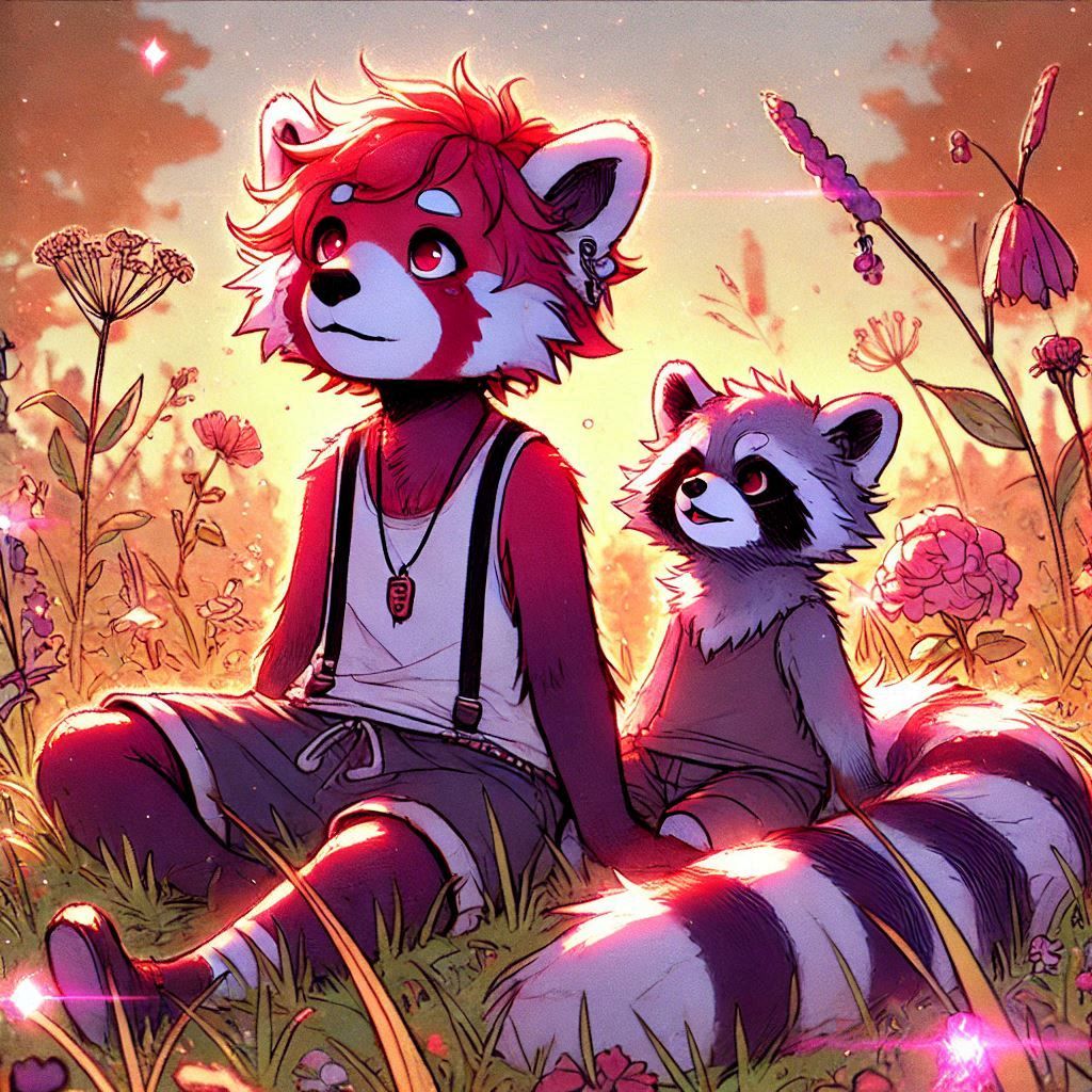 Kindred Spirits in the Sunlit Meadow