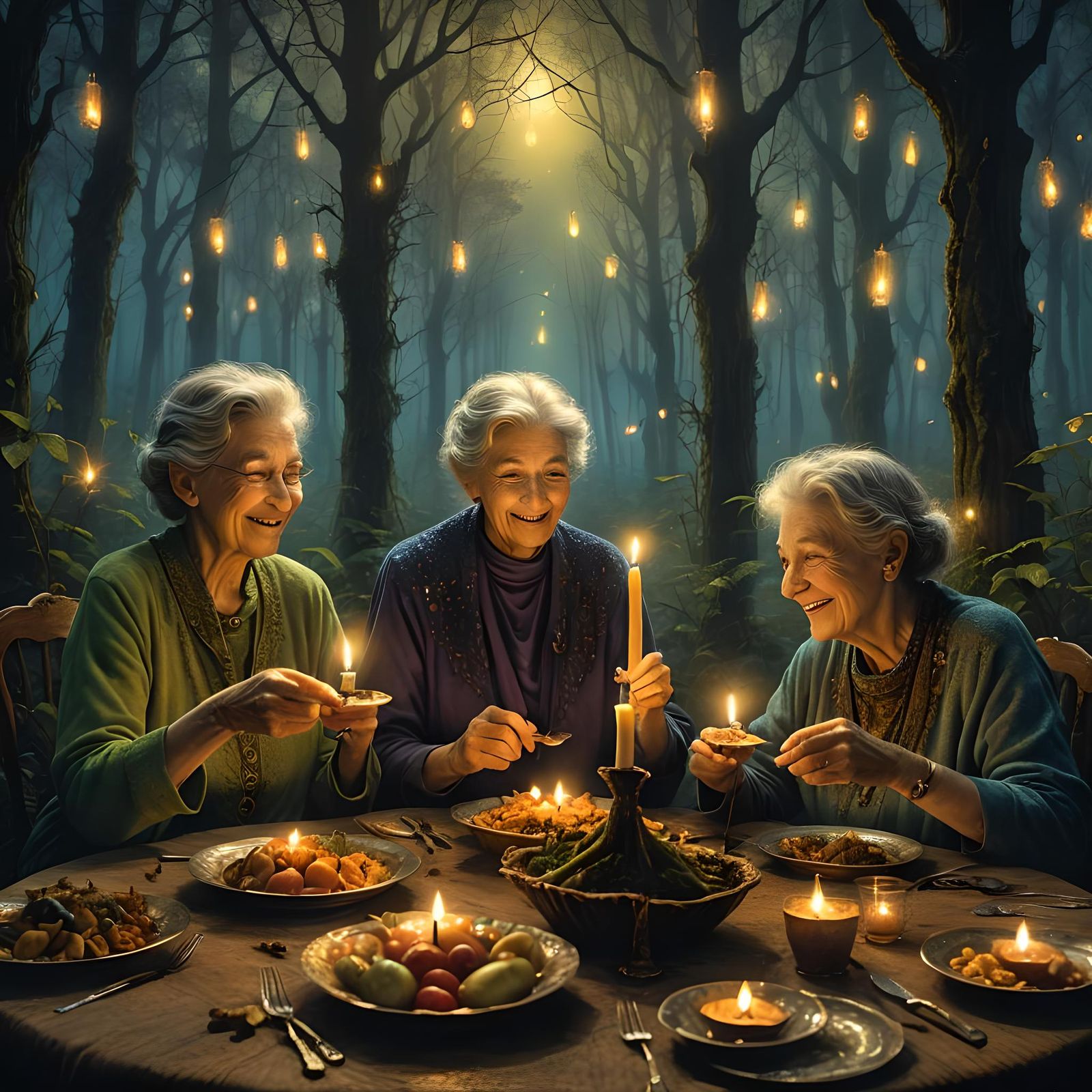 "When shall we three meet again?"  by @Username_Already_Taken