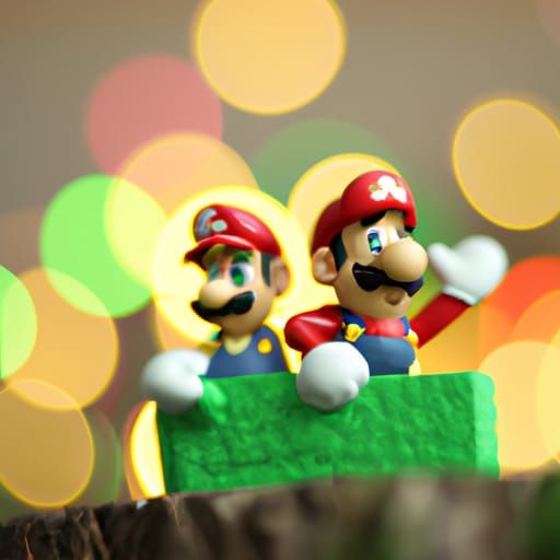 Mario and Luigi - AI Generated Artwork - NightCafe Creator