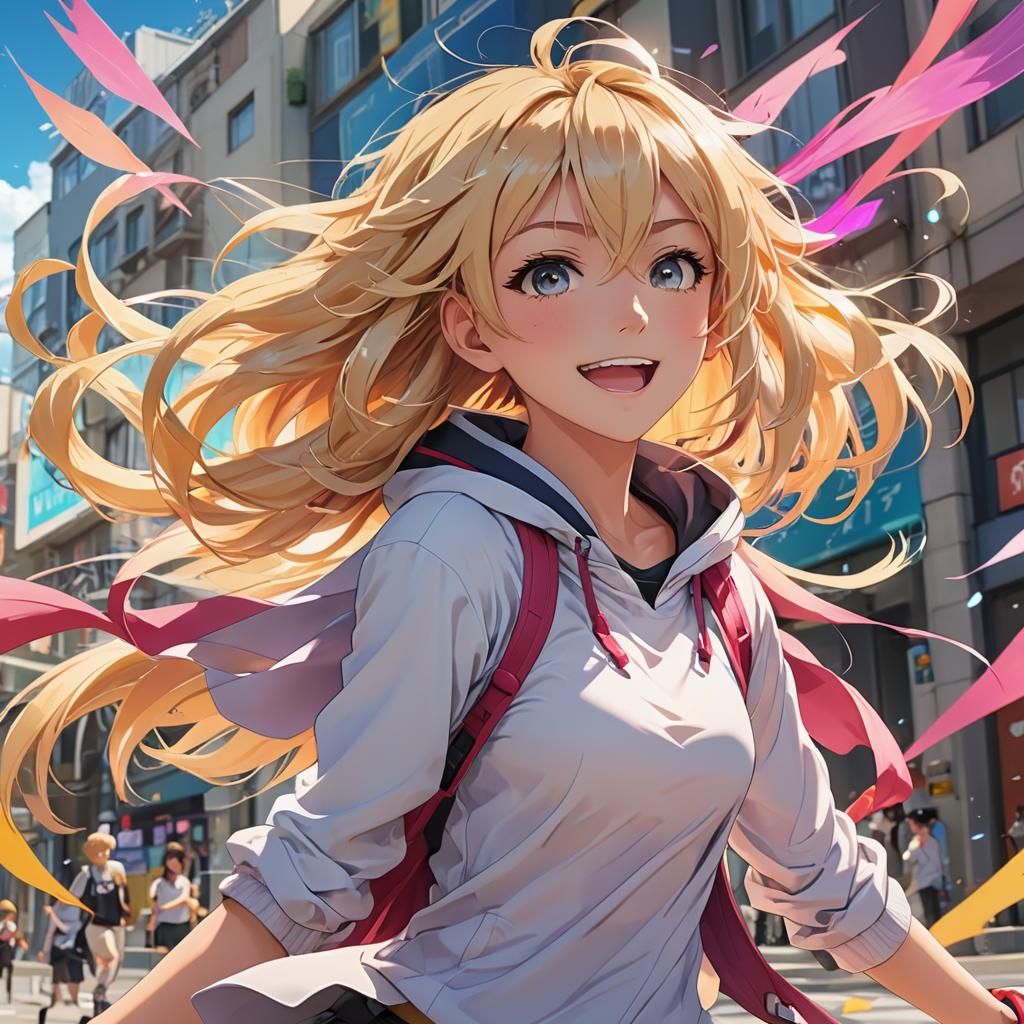 Anime Key Visual of Energetic Tomboy Girl