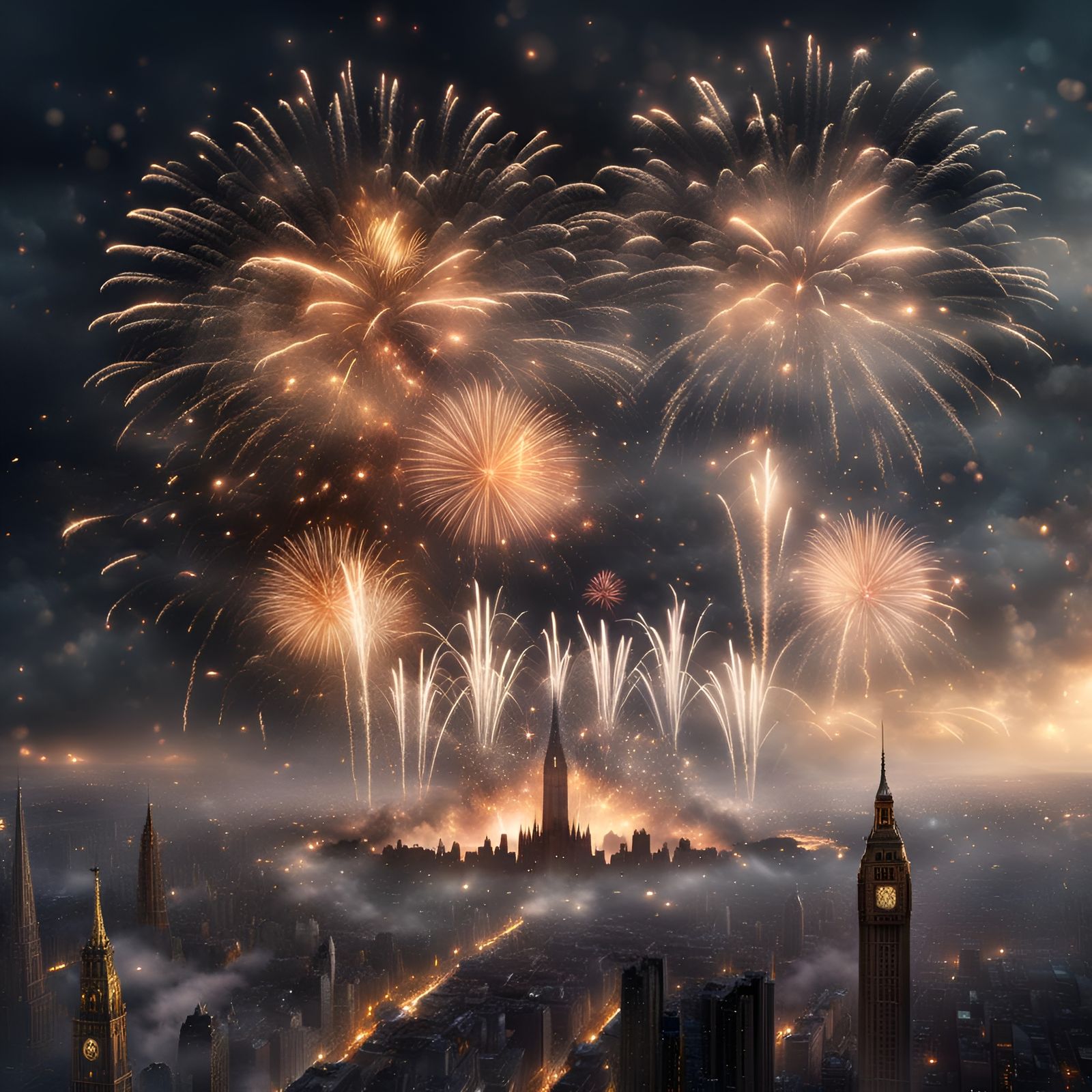 New Year’s Eve Countdown to the New Year with Fireworks in the Sky  by @WDWParksGal