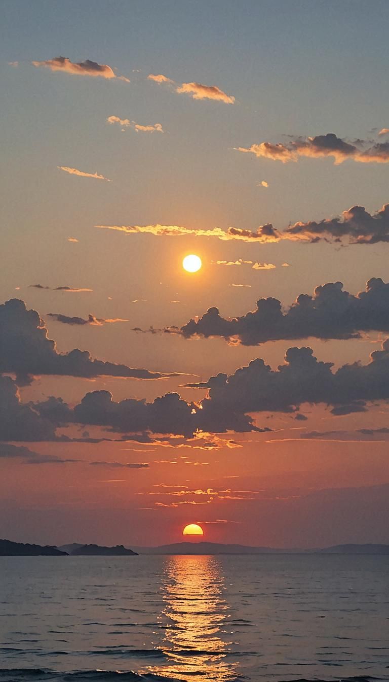 A peaceful sunset