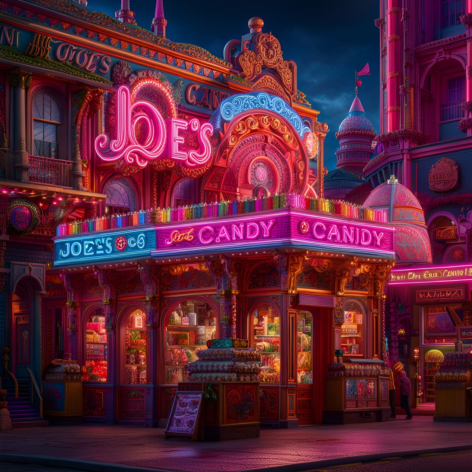 Joe's Candy shop AI Generated Artwork NightCafe Creator