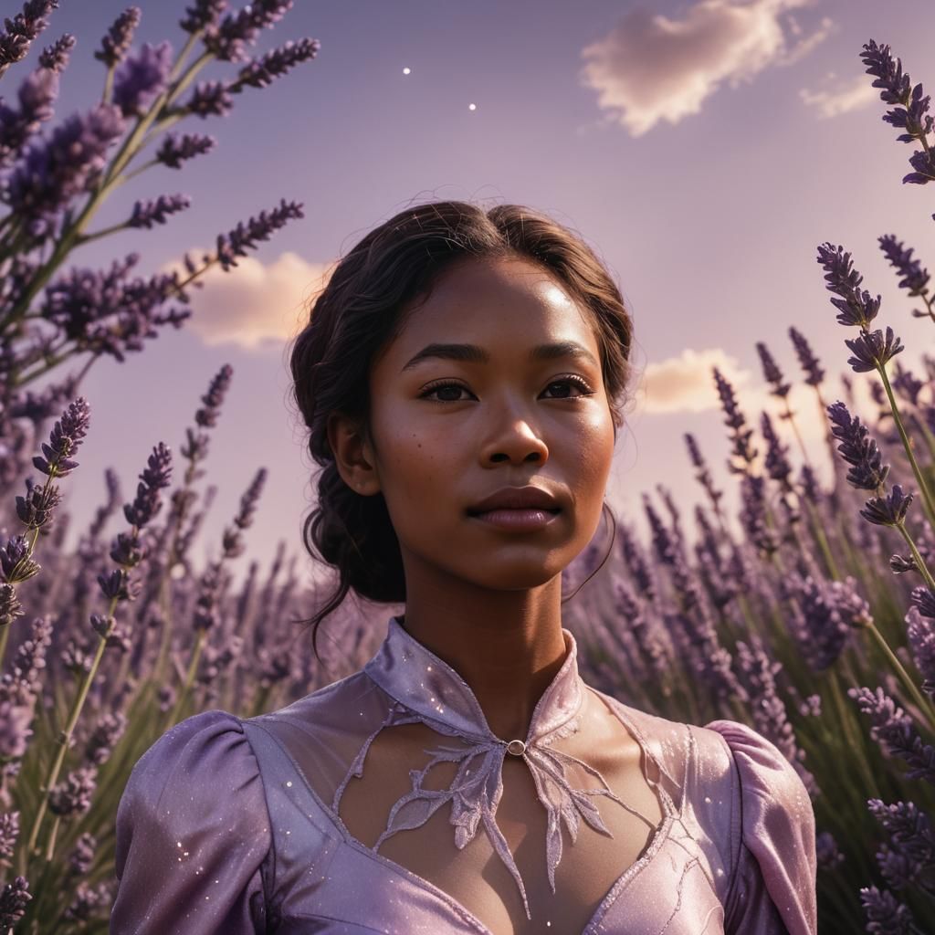 Filipina Woman Levitation Portrait in Photorealistic Style