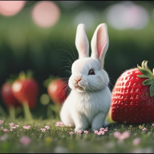 (Cinematic Pop Exposures )  Strawberry Fields and BUNNIES Al...
