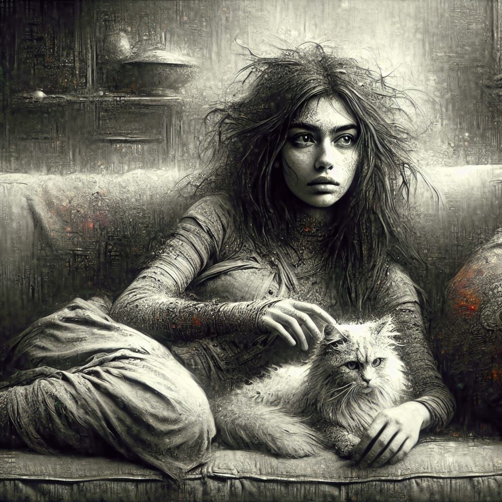 Relaxing on the couch   by @Slim