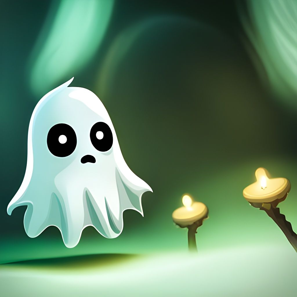 Spooked Ghost - AI Generated Artwork - NightCafe Creator