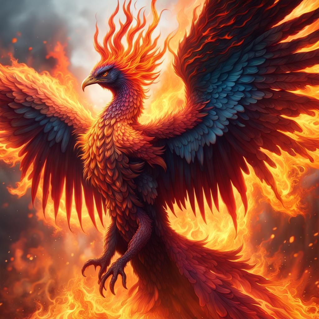 Phoenix rising - AI Generated Artwork - NightCafe Creator