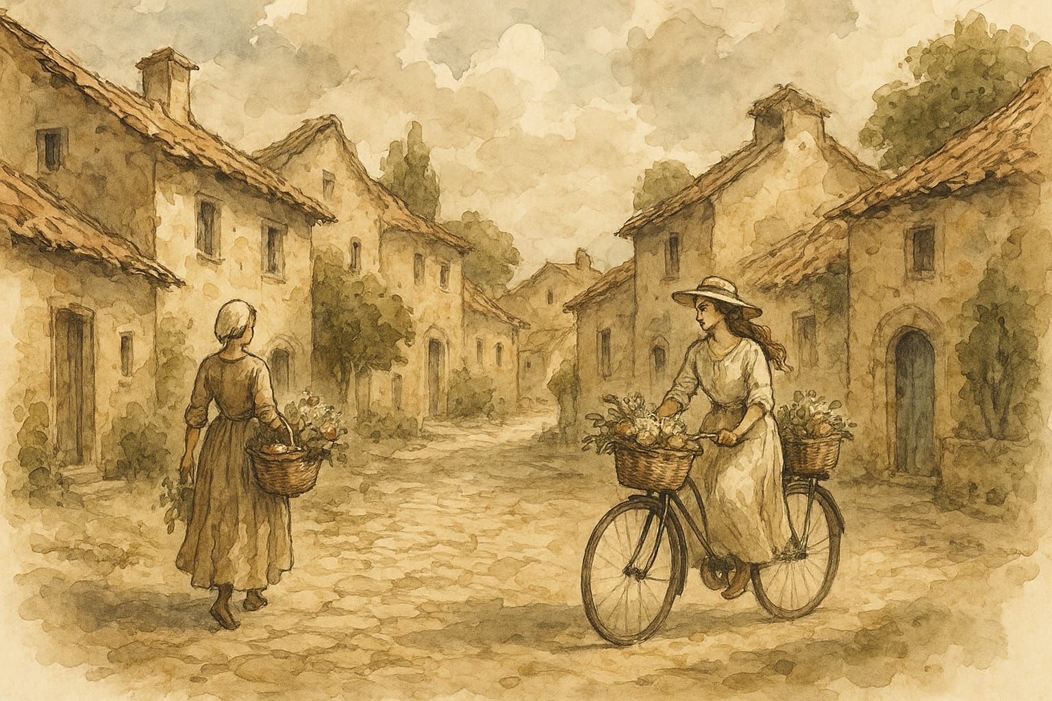 Spring in a Mediterranean village