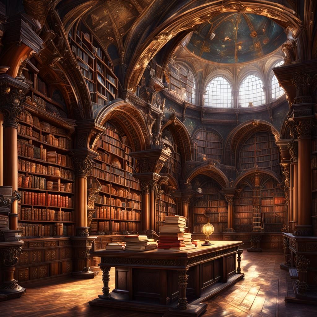 Ancient Library  by @Vic Williams
