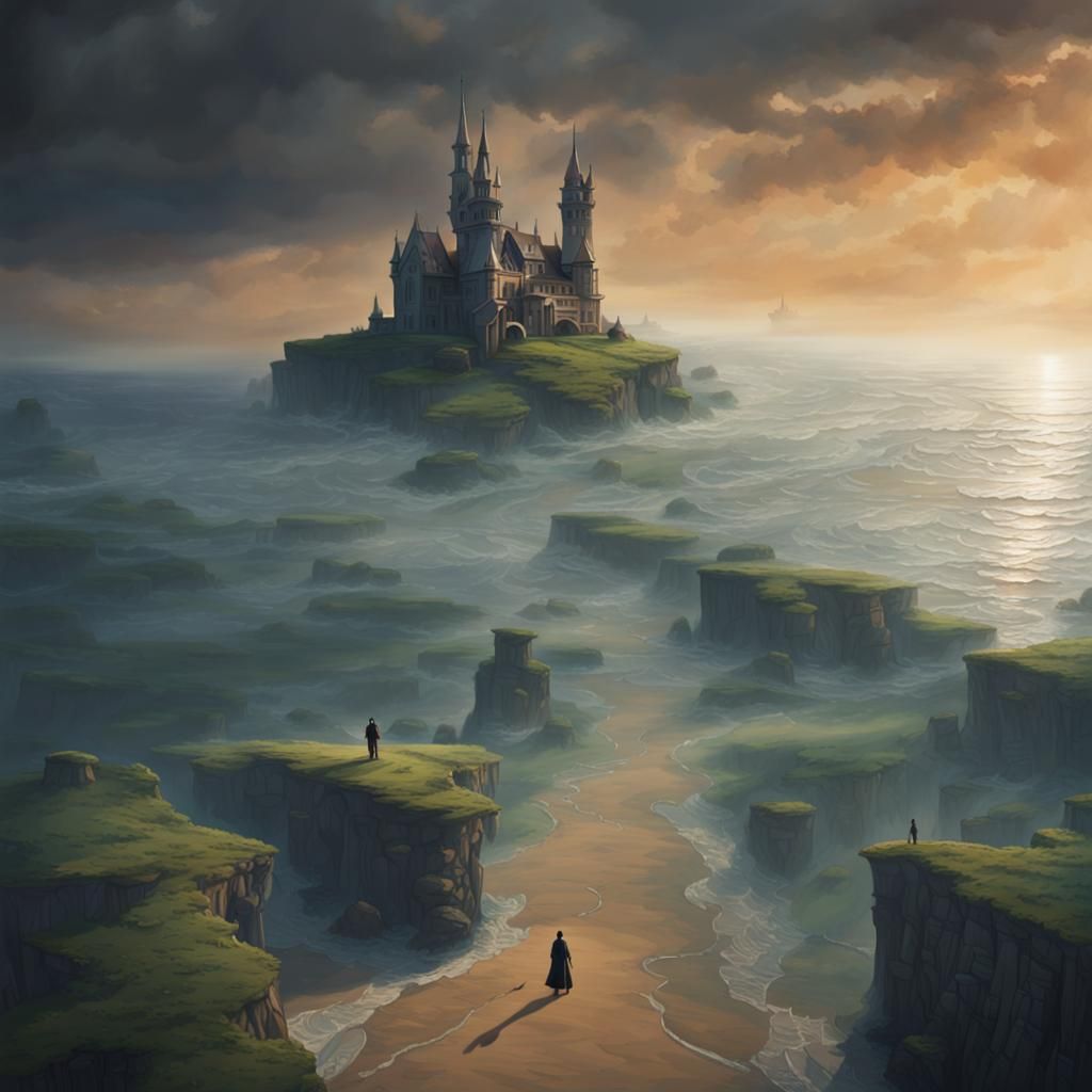 Mysterious Horizon: An Ethereal Journey's End