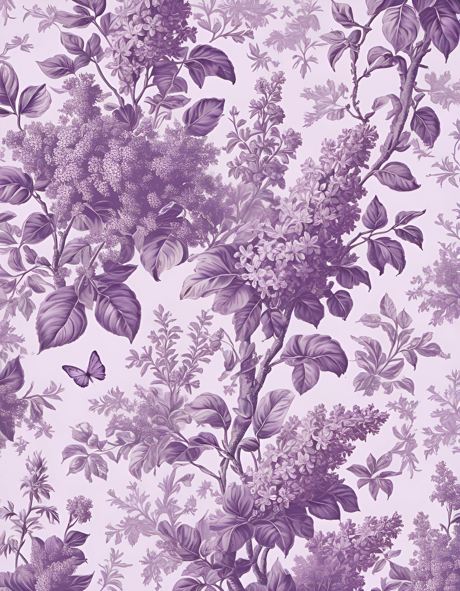 Toile de Jouy. Lilac pattern AI Generated Artwork NightCafe Creator
