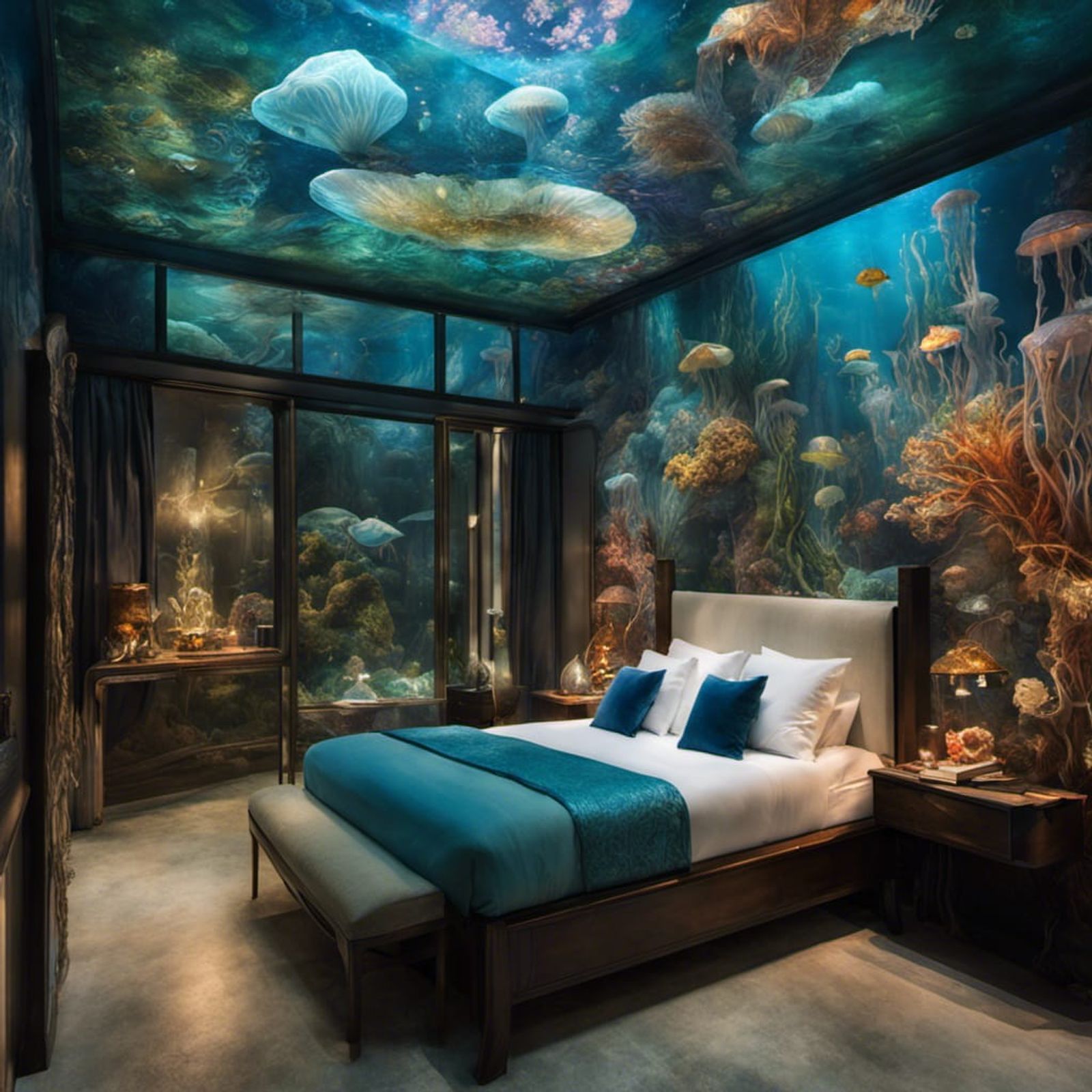 underwater bedroom theme