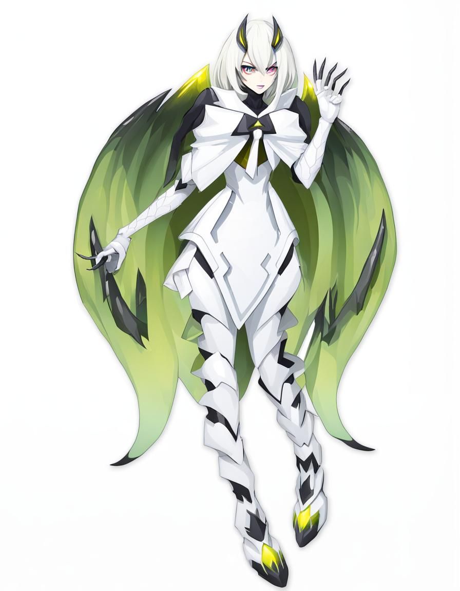 Light hot girl style monster girl character with wings