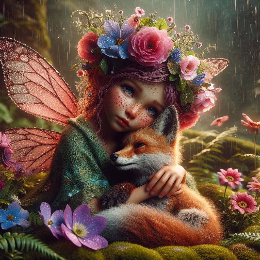Cuddly Fairy's Fox Friend   by @Rosie