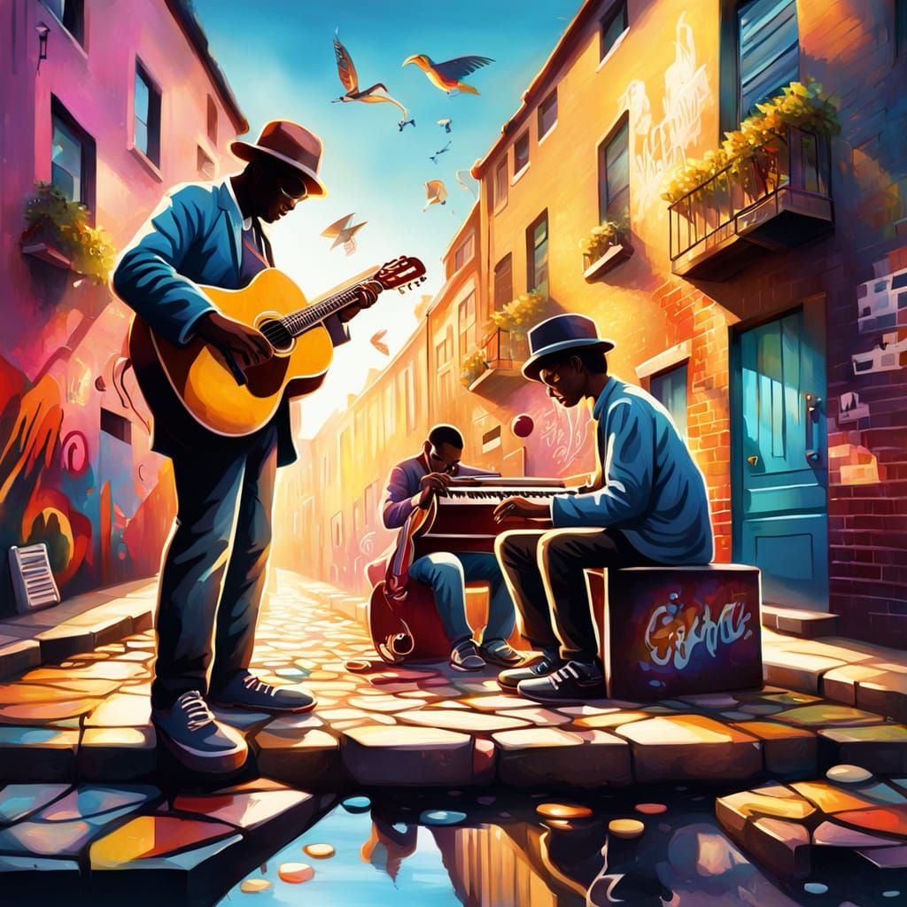 Musicians on a lazy day  by @QSarah