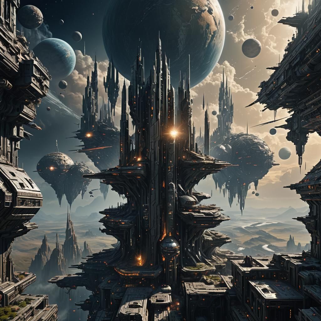 Humanity's Future in Space Epic cinematic brilliant stunning...