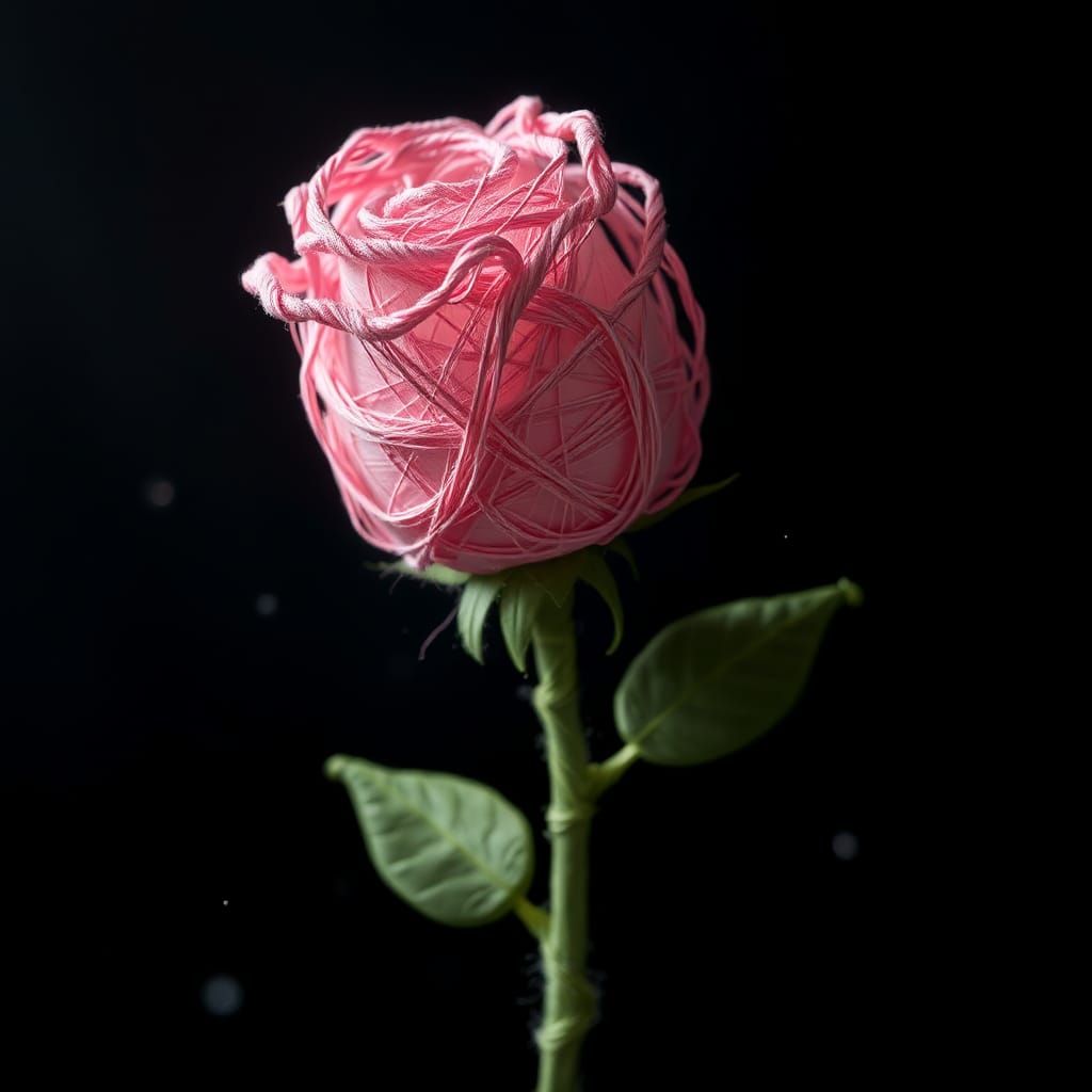 Rose Made of String  by @SadieMae