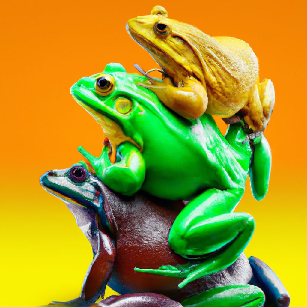 Frog on frog on frog…
