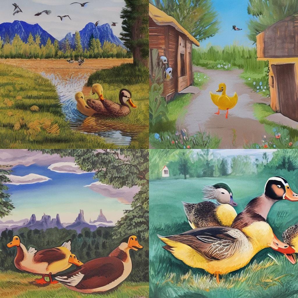 Two ducks escape the city and start a family in Wyoming