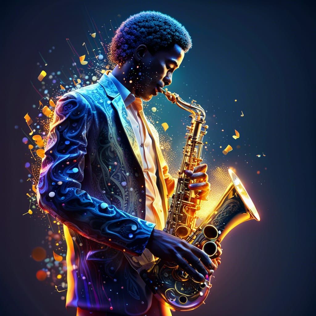 Playing Saxophone 🎷  by @Navneet