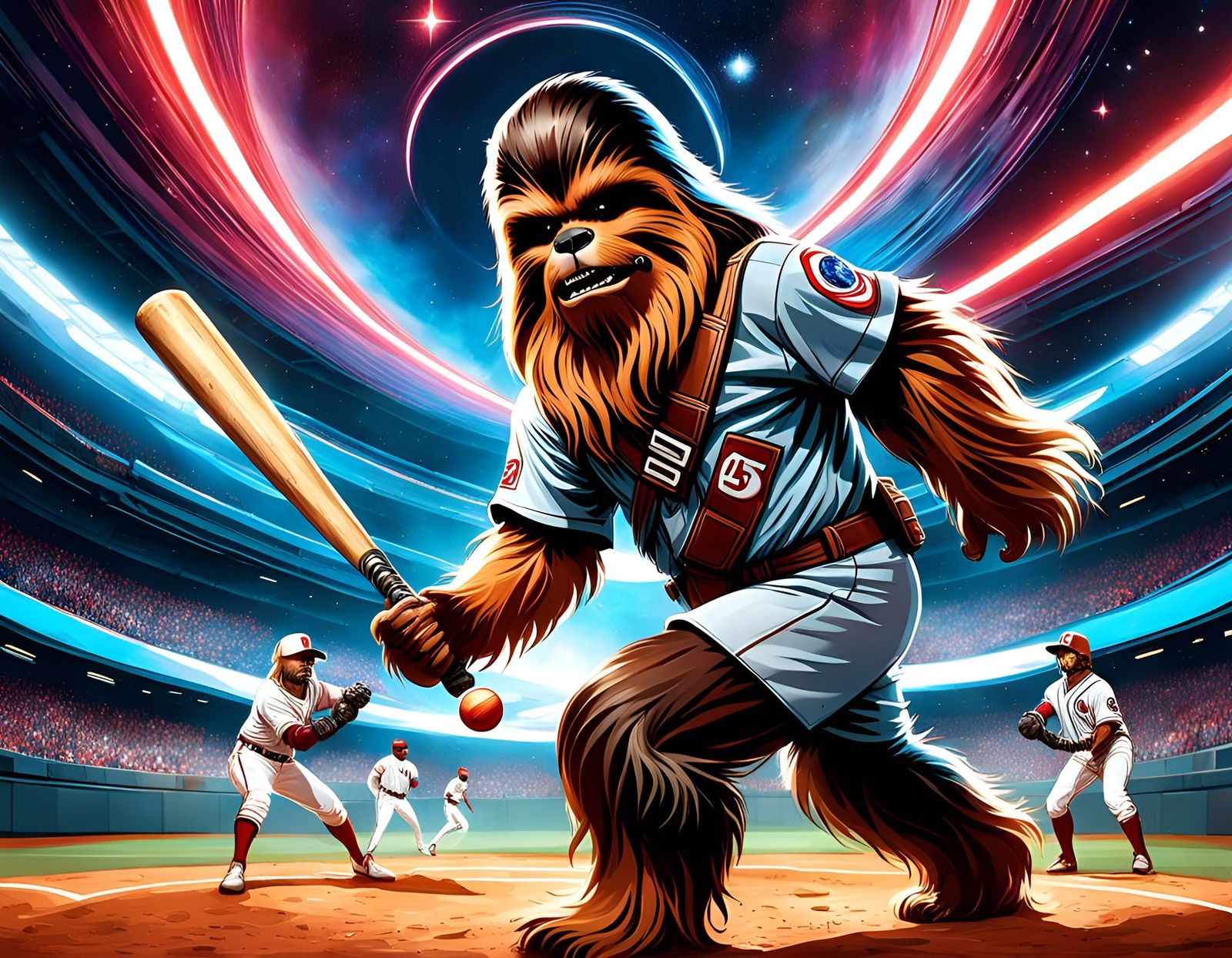 Chewbacca Spaceball  by @SirHeckerich