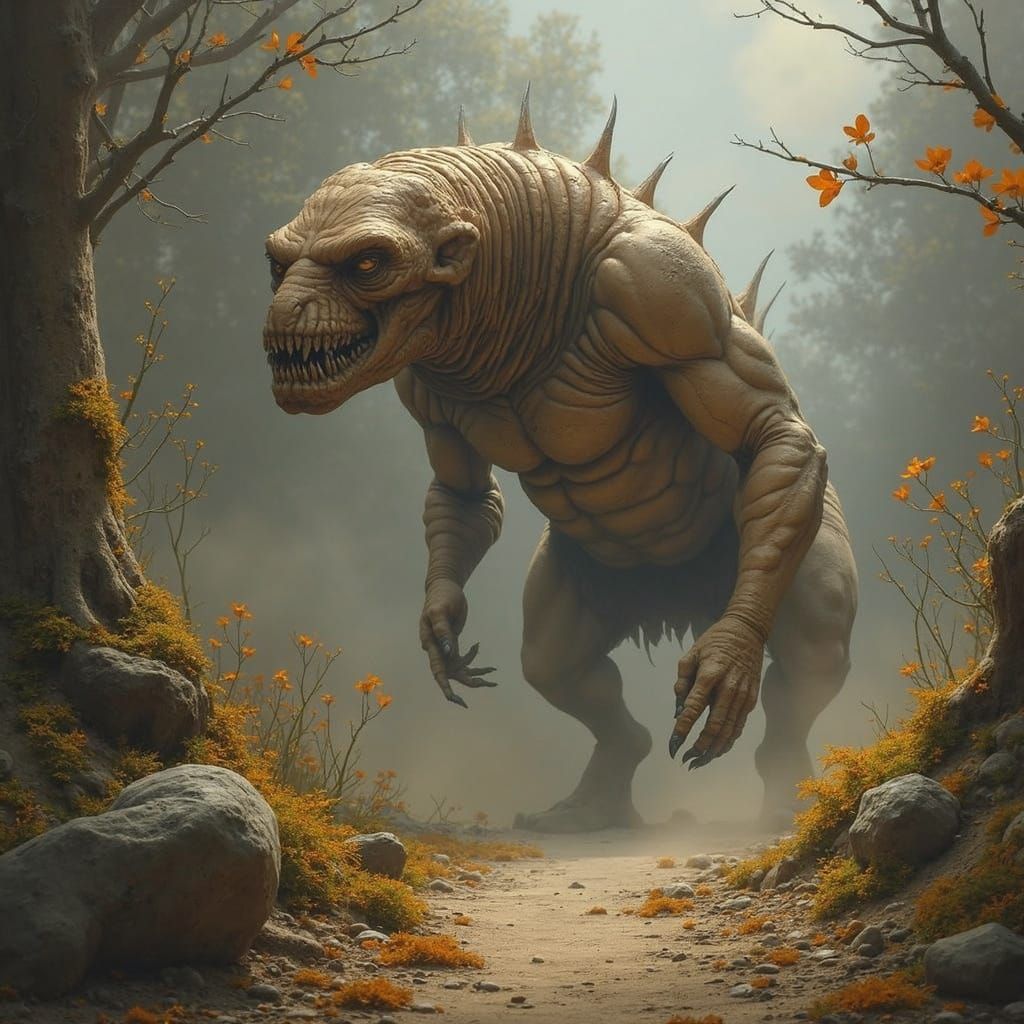 Man Without a Head, Dressed in Tattered Clothes, Stunned by ...