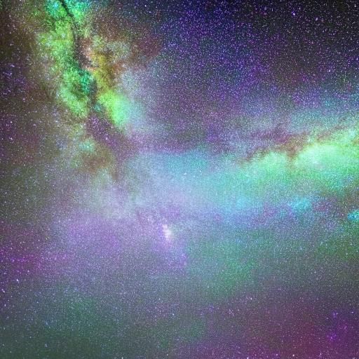 Iridescent, tranquil, serene, beauty of the Milkyway