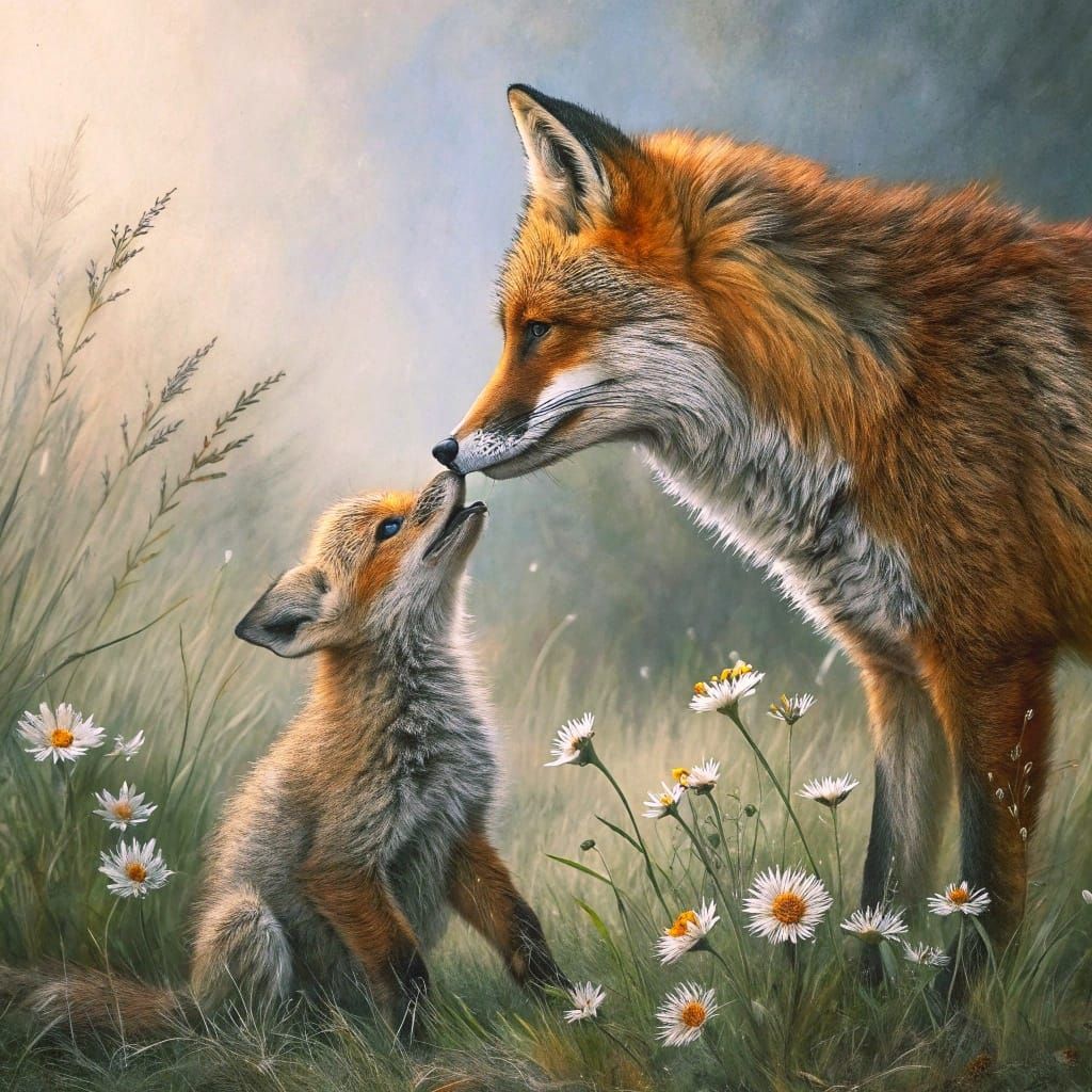 Foxie Mother/Cub