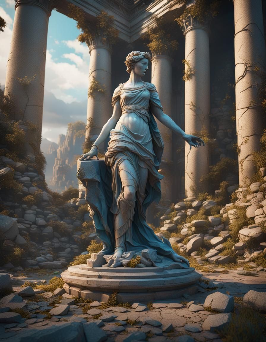Venus in the ruins  by @Nessie222