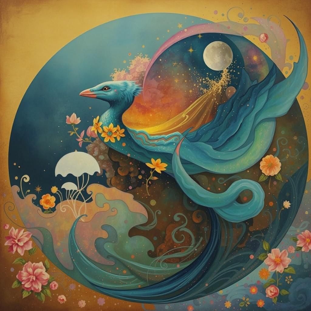 vibrant hues, lake glade at nighttime, shimmering waters, dreamy