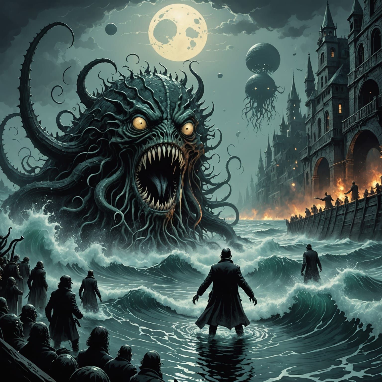 lovecraft monsters rise in the occeans