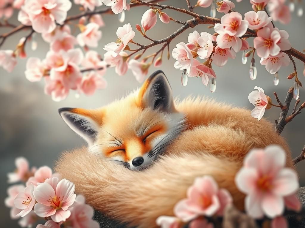 Dreaming Under the Sakura Tree  by @Yulia 