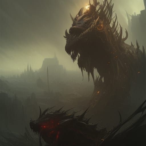 God of Beasts and Engines: Dark Fantasy Art