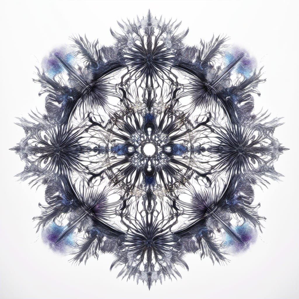 Psychedelic Underwater Palm Trees in Surrealist Style