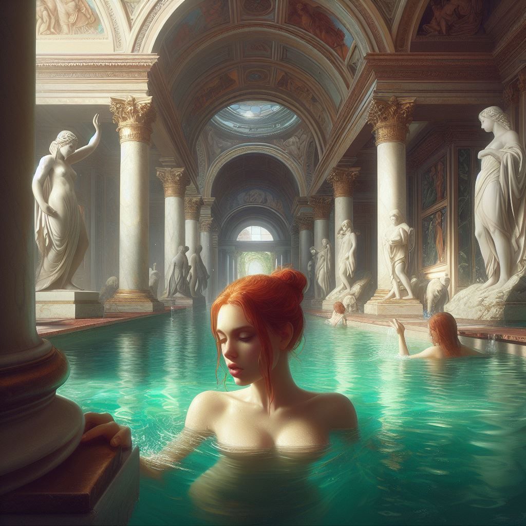 Bobbing in the Roman Baths