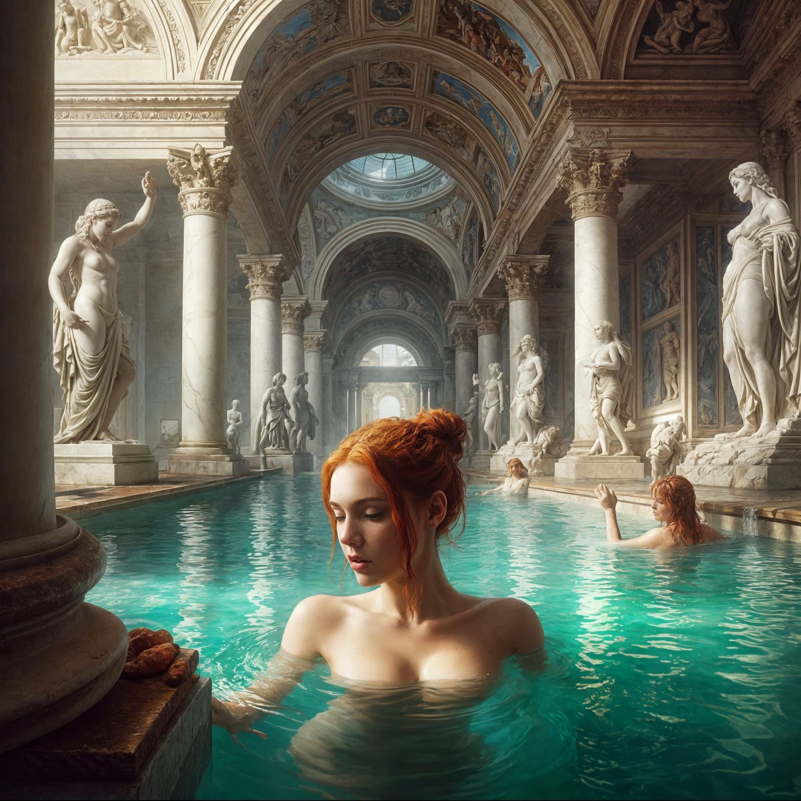 Bobbing in the Roman Baths