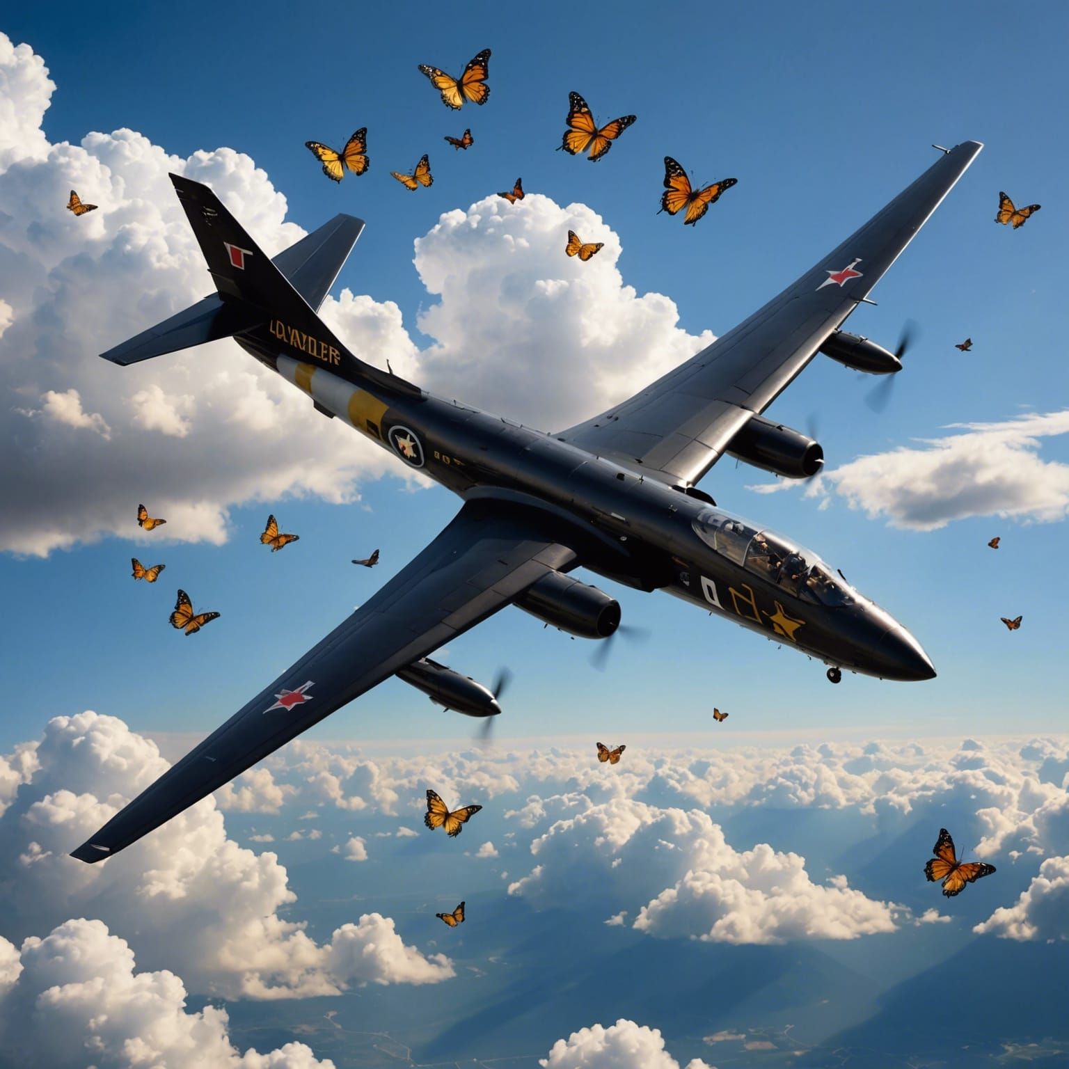 And I dreamed I saw the bomber jet planes, riding shotgun in...