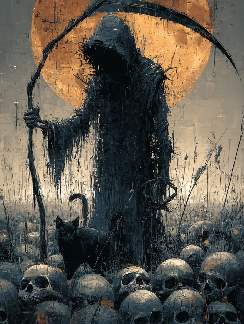 Grim Reaper from the shadows