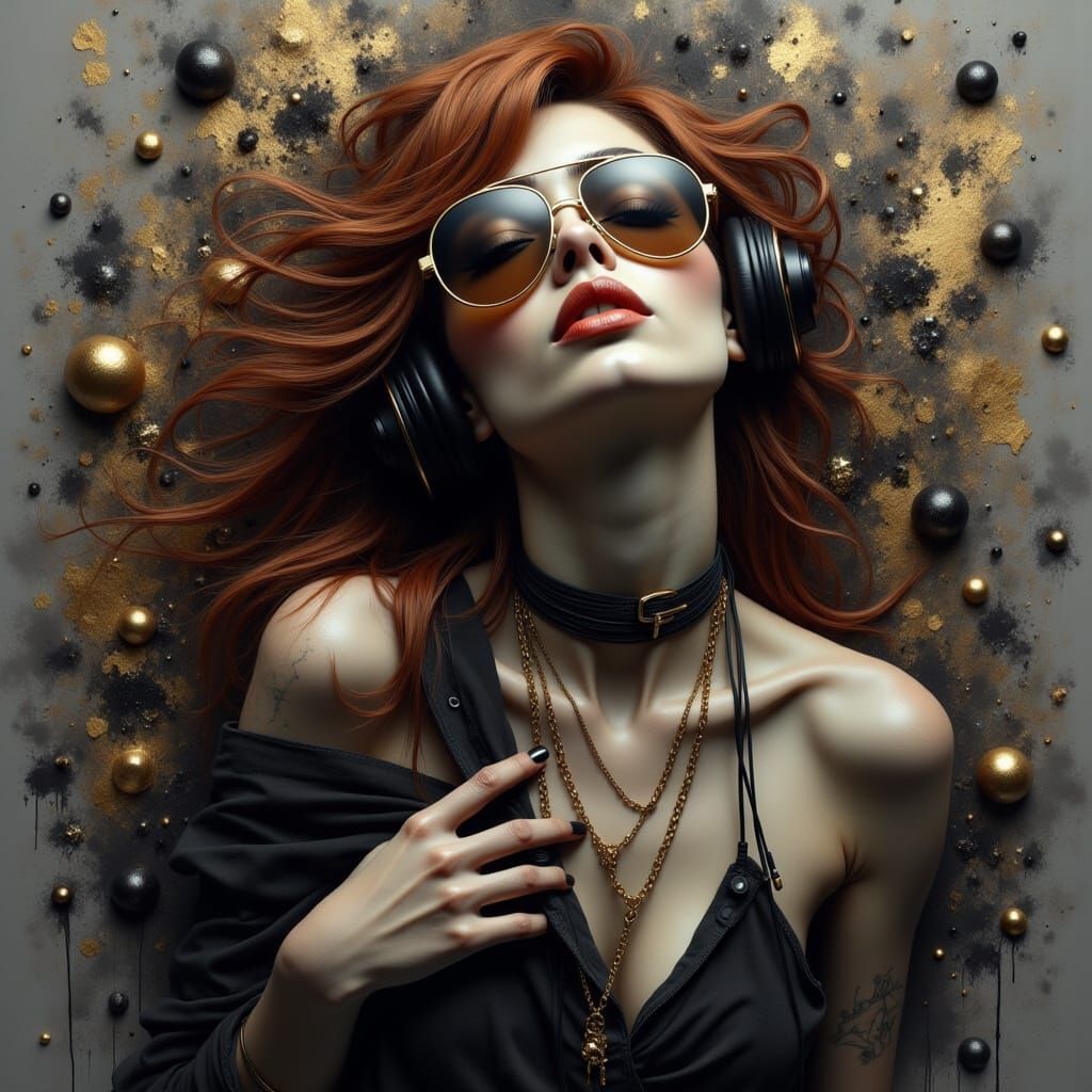 <lora:Dreamy Enchantment:1.0> <lora:Ink Poet:1.0> <lora:Juggernaut Art  Flux:1.0> <lora:-Omnious-:1.0> Abstract portrait of a woman, graysca...