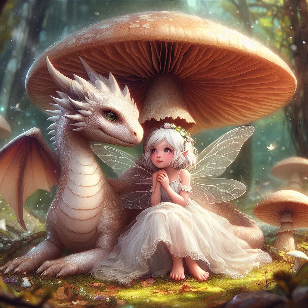 dragon and a fairy.