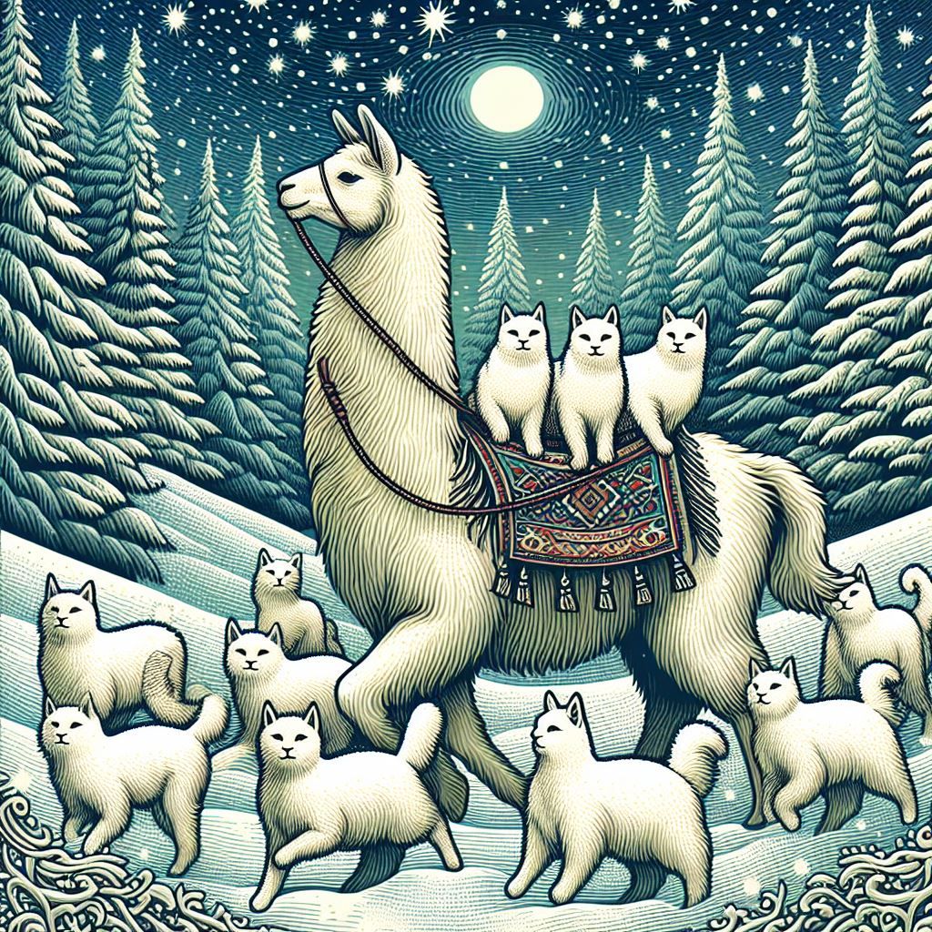 Herding white cats in the snow