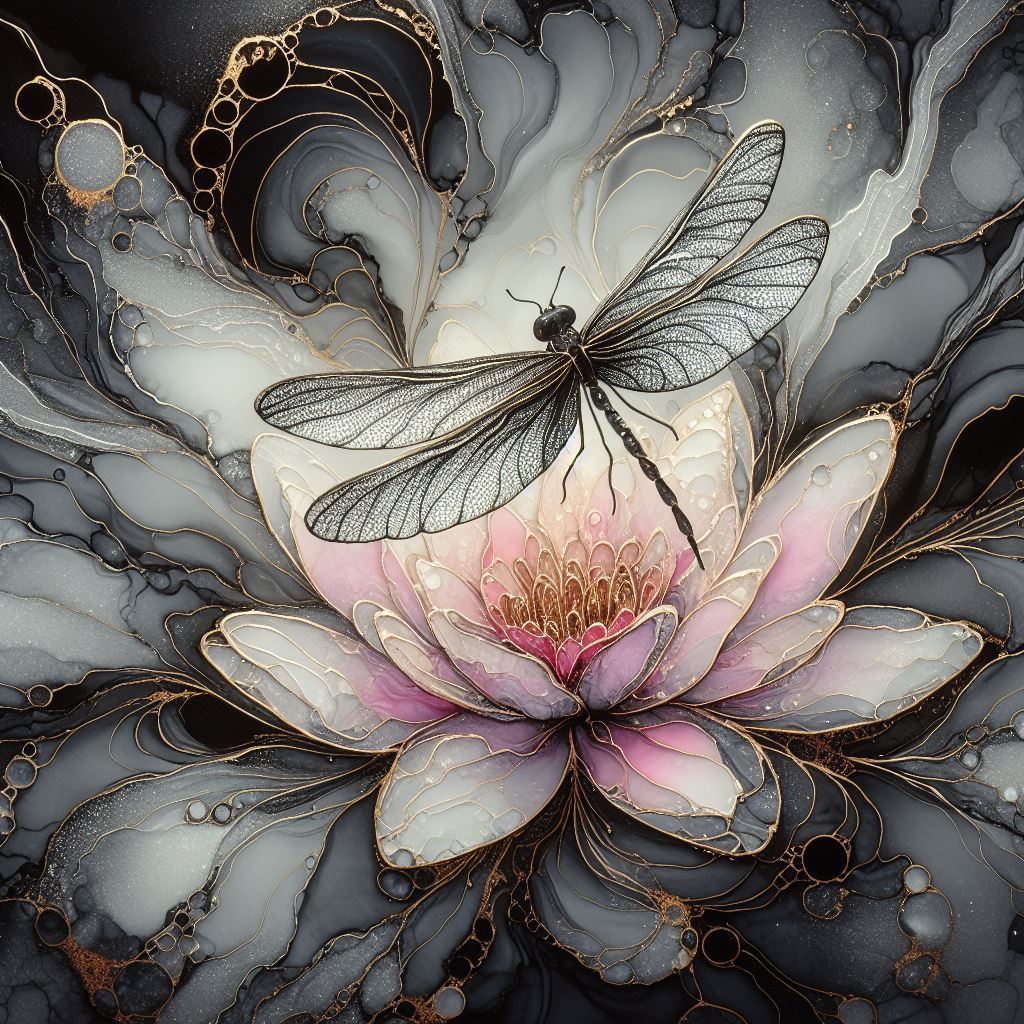 butterfly and lotus